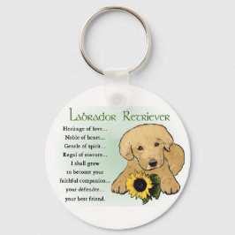 Yellow Labrador Retriever Puppy Gips Schlüsselanhänger
