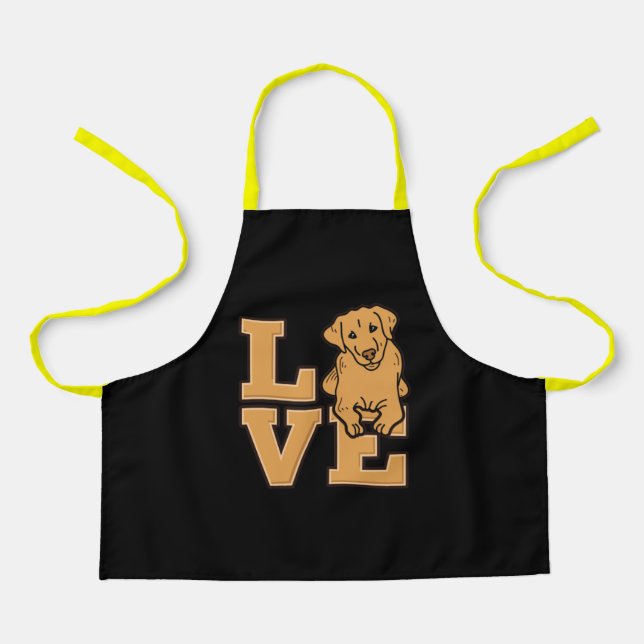 Yellow Labrador Retriever Schürze (Vorderseite)
