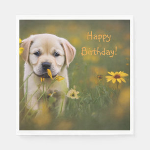 Yellow Labrador Retriever Serviette