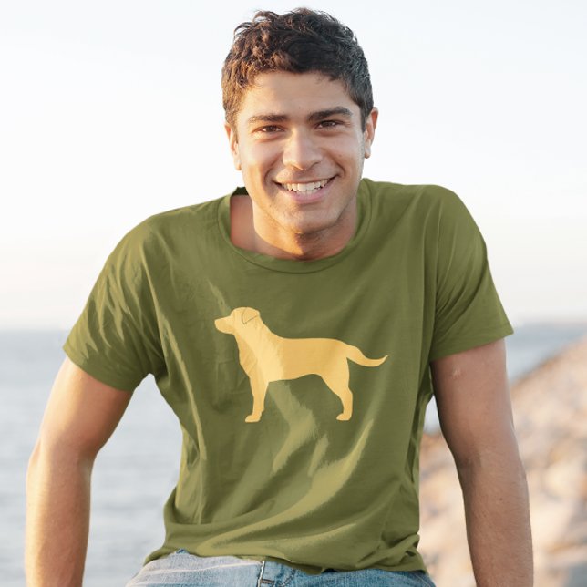 Yellow Labrador Retriever Silhouette Labrador Love T-Shirt (Von Creator hochgeladen)