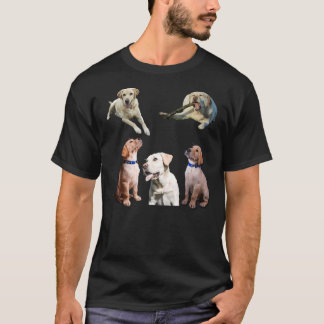 Yellow Labrador Retriever Stickers T-Shirt