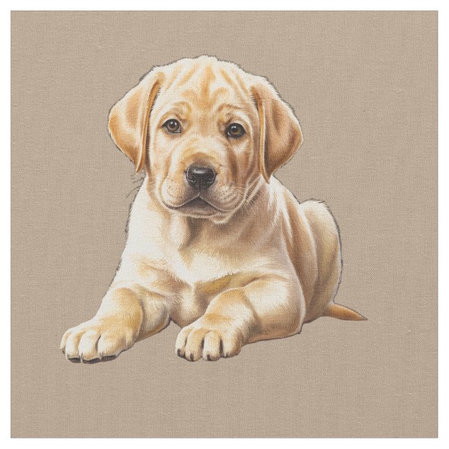 Yellow Labrador Retriever Stoff (Nahaufnahme)