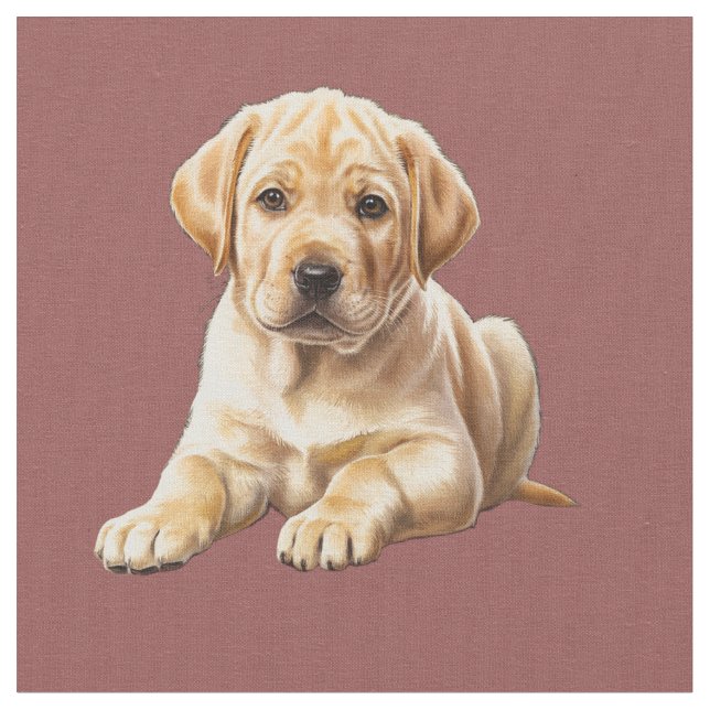 Yellow Labrador Retriever Stoff (Nahaufnahme)