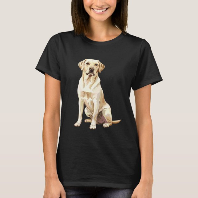 Yellow Labrador Retriever T-Shirt (Vorderseite)
