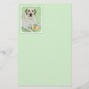 Yellow Labrador Retriever & Tennis Balls Malerei Briefpapier