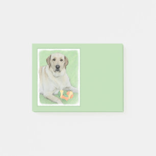 Yellow Labrador Retriever & Tennis Balls Malerei Post-it Klebezettel