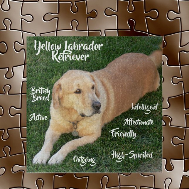 Yellow Labrador Retriever Tracks Game Puzzle (Von Creator hochgeladen)