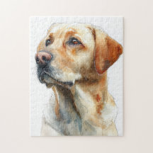 Yellow labrador retriever watercolor