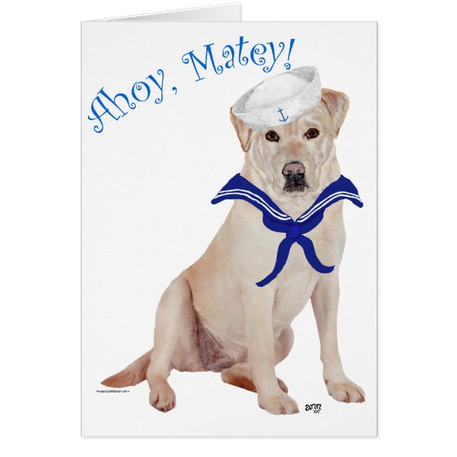 Yellow Labrador Sailor (Vorne)