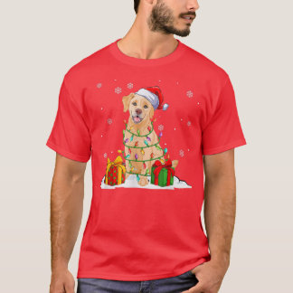 Yellow Labrador Weihnachtsbaum Lichter Xmas P T-Shirt