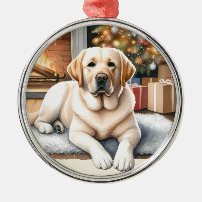 Yellow Labrador Weihnachtsschmuck (Vorne)