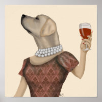 Yellow Labrador Wine Snob