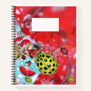 Yellow Ladybugs ABC Letter Tracing Notebook Notizbuch