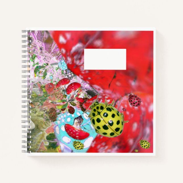Yellow Ladybugs ABC Letter Tracing Notebook Notizbuch (Vorderseite)