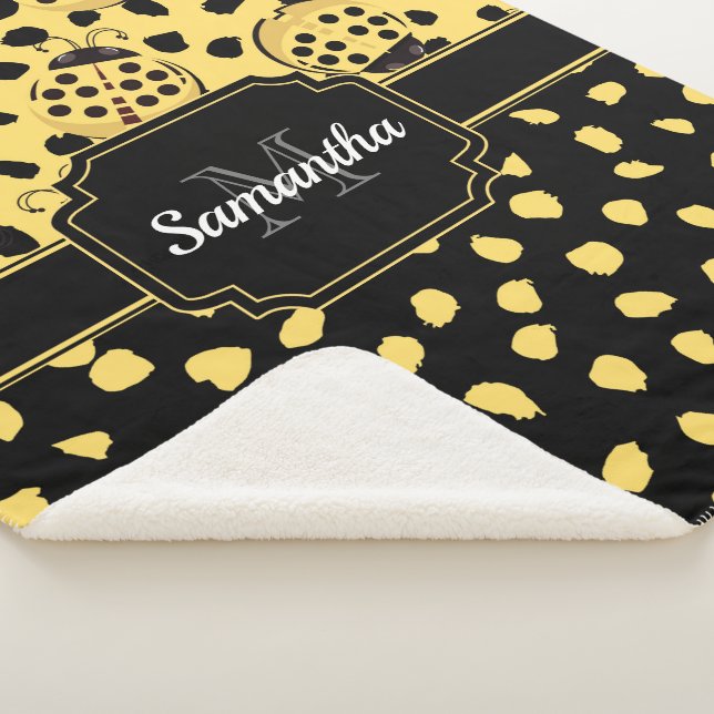 Yellow Ladybugs Sherpadecke (3/4)
