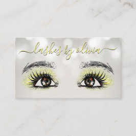 Yellow Lashes Beauty Lash Extension Makeust Visitenkarte