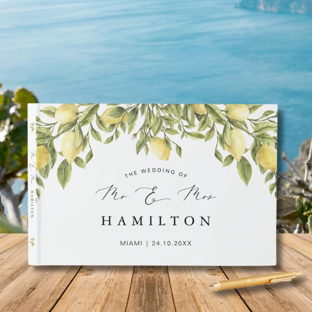 Yellow Lemon amalfi Küste Hochzeit Gästebuch (Von Creator hochgeladen)