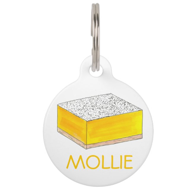 Yellow Lemon Bar Square Feinschmecker Backwaren Sw Haustiermarke (Vorderseite)