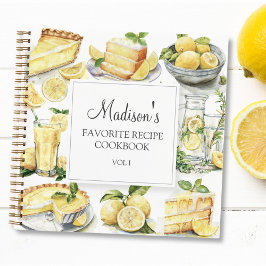 Yellow Lemon Cake Lemonade Rezept Kochbuch Notizbuch