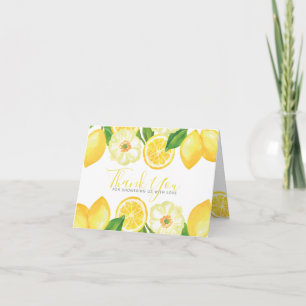 Yellow Lemon Citrus Floral Dusche Danke