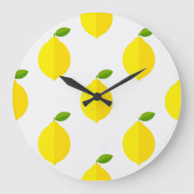 Yellow lemon clock