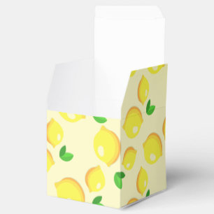 Yellow Lemon Favor Box Geschenkschachtel
