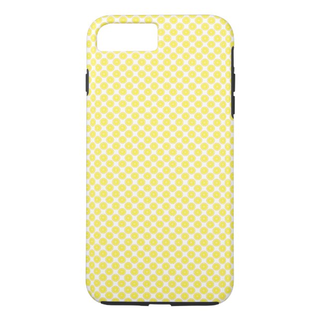 Yellow Lemon Fruchtmuster Case-Mate iPhone Hülle (Rückseite)