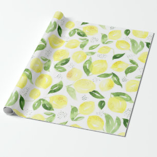 Yellow Lemon Geschenkpapier