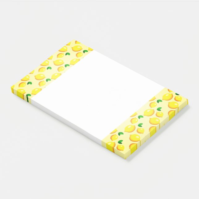 Yellow Lemon Post it Notes Post-it Klebezettel (angewinkelt)