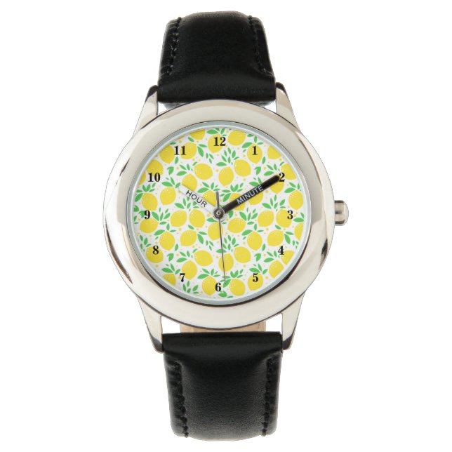 Yellow Lemon Watch Armbanduhr (Vorderseite)