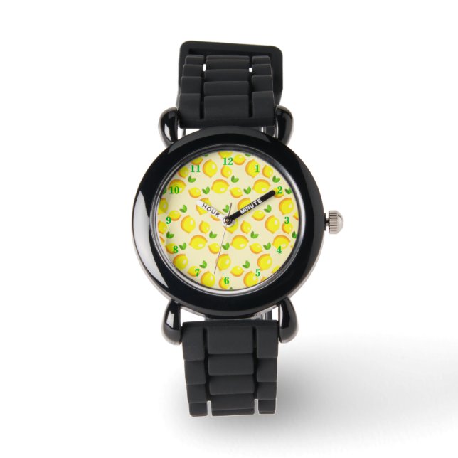 Yellow Lemon Watch Armbanduhr (Vorderseite)