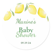Yellow Lemons Baby Shockaufkleber