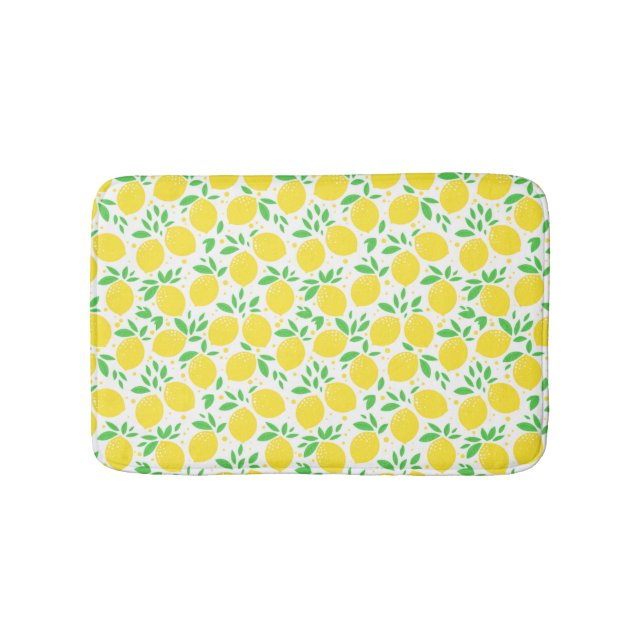 Yellow Lemons Bath Mat Badematte (Vorderseite)