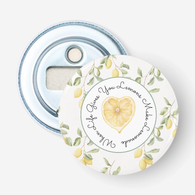 Yellow Lemons Fruit Lemonade Flaschenöffner (Vorderseite)