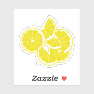 Yellow Lemons Sommerspass Aufkleber