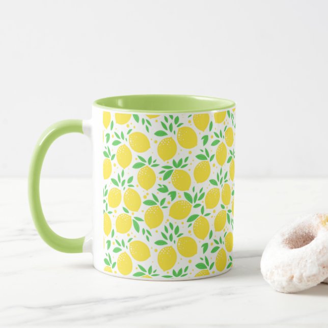 Yellow Lemons Tasse Gift (Mit Donut)