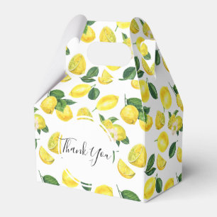 Yellow Lemons Watercolor Fruchtmuster Muster Viele Geschenkschachtel