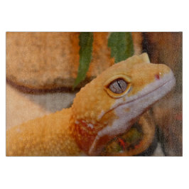 Yellow Leopard Gecko Cutting Board Schneidebrett