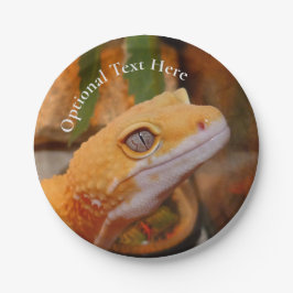 Yellow Leopard Gecko Pappteller