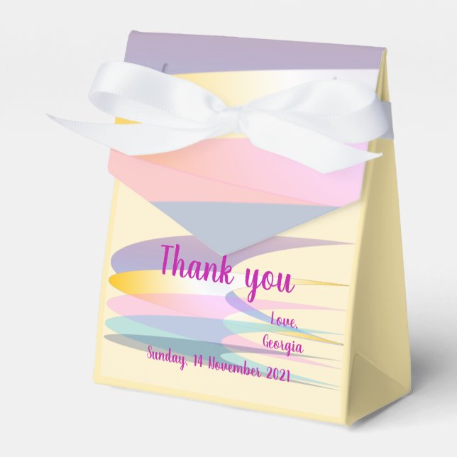 Yellow Lila Pink Fevor Box Zelt Geschenkschachtel (Vorderseite)