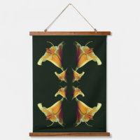 Yellow Lily Blume Mirror Abstrakt
