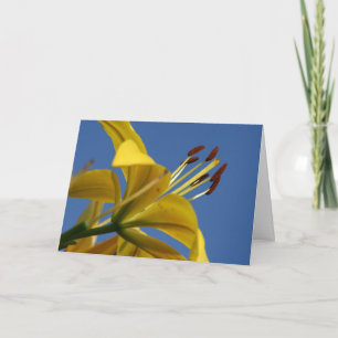 Yellow Lily Mother's Day Card Karte