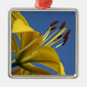 Yellow Lily Ornament Aus Metall