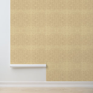 Yellow Linen Textured Vinyl Tapete