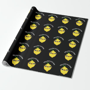 Yellow-llujah Funny Lemon Pun Dark BG Geschenkpapier