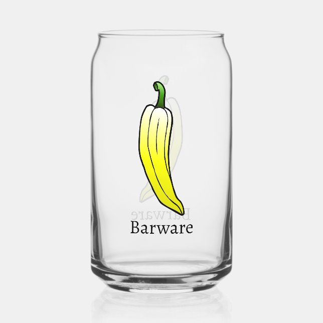 Yellow Long Sweet Pepper Dosenglas (Vorderseite)