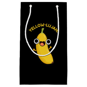 Yellow-lujah Funny Banana Pun Dark BG Kleine Geschenktüte