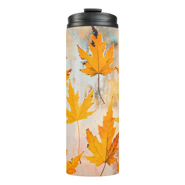 YELLOW MAPLE-BLÄTTER THERMOSBECHER (Vorderseite)