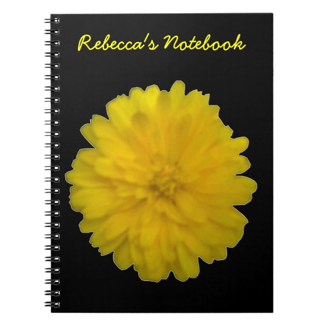 Yellow Marigold - individualisierbares Notebook Notizblock (Vorderseite)