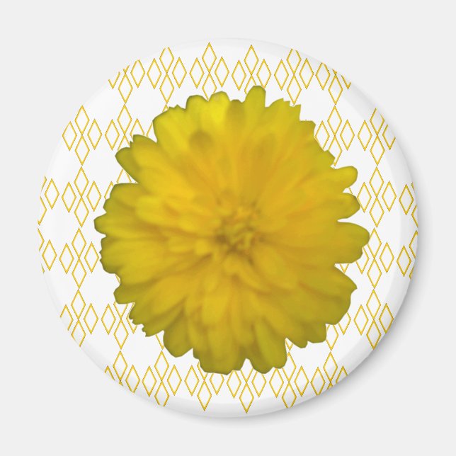 Yellow Marigold Magnet (Vorne)